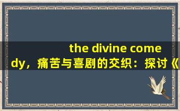 the divine comedy，痛苦与喜剧的交织：探讨《神曲》中的 Divine Comedy